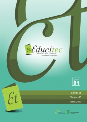 					Visualizar v. 5 n. 11 (2019): Revista de Estudos e Pesquisas sobre Ensino Tecnológico - EDUCITEC
				